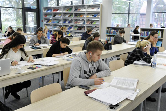 Students studying at the University of Gdansk